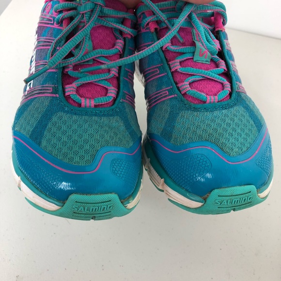 Salming Running Shoes Green Size 7.5 - Picture 4 of 8